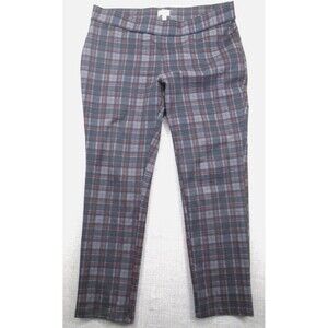 RAFAELLA Comfort Elastic Waist Pullon Pants Women's Size 2X Weekend Plaid